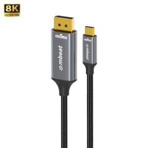 mbeat® Tough Link 8K 1.8m USB-C to DisplayPort Cable  Up to 8K@60Hz (7680×4320