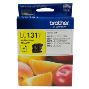 Brother LC-131Y Yellow Ink Cartridge - to suit DCP-J152W/J172W/J552DW/J752DW/MFC