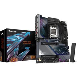 Gigabyte X870E AORUS MASTER X AM5 DDR5 256GB USB4 Wi-Fi7 BT5.4 10GbE+5GbE PCIe5