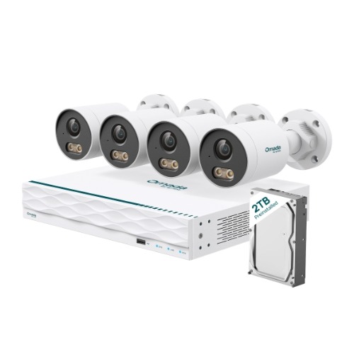 TP-Link Omada B5S4-2T 5MP Bullet PoE Security Camera System with 2TB HDD