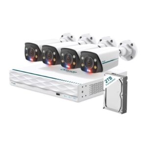 TP-Link Omada B8S4-2T 8MP Bullet PoE Security Camera System with 2TB HDD